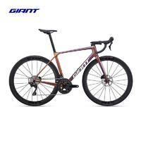 捷安特（GIANT）25款全新十代TCR ADV Pro 2碳纤维24速竞技弯把公路车 变色龙橘紫 700C×445MM S 165-175cm