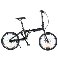 佳德兴台湾佳德兴折叠自行车20英寸碟刹内三速成人男女旅行运动公路单车 黑色 内三速