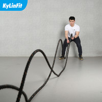 KYLIN 骐骏 战绳家用健身绳子甩大绳男体能训练器材运动绳子力量绳格斗战斗绳