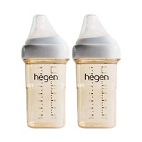 hegen 婴儿PPSU奶瓶240ml*2新生儿宝宝防胀气硅胶奶嘴正品