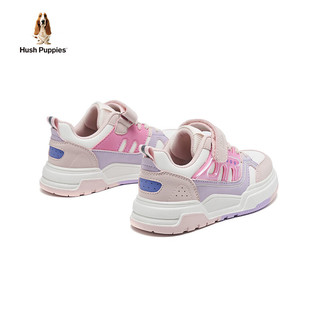 暇步士童鞋女童板鞋儿童运动鞋粉色软底防滑跑步中大童休闲鞋 HP4101粉色 28码 适合脚长17.4cm