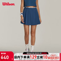 威尔胜（Wilson）2024年春季梭织短裤女款弹力轻薄撞色舒适运动网球裙裤 WW20022412
