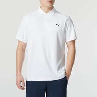 88VIP：PUMA 彪马 男装白色POLO衫新款运动服跑步短袖T恤682914-02