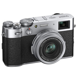 富士FUJIFILM X100V数码相机26.1MP X-Trans CMOS 4传感器高清4K视频 银色 相机