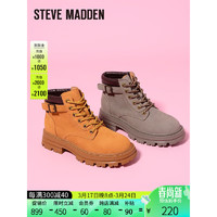 STEVE MADDEN思美登秋冬工装户外靴大黄靴马丁靴女  RICSY 黄色 36