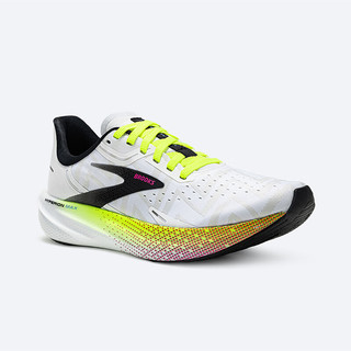 布鲁克斯BROOKS跑步鞋女子运动鞋轻量竞速马拉松专业跑鞋Hyperion Max烈风 白色/黑色/荧光黄绿 36.5