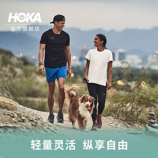 HOKA ONE ONE男女鞋春夏ANACAPA LOW GTX低帮户外徒步鞋耐磨减震支撑防水版 雾灰/青柠色 38.5