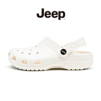 Jeep 吉普 洞洞鞋夏季户外休闲情侣防滑轻便简约女士拖鞋