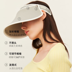 ohsunny空顶帽防紫外线凉感防晒帽子云贝粉