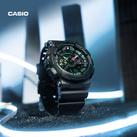 CASIO 卡西欧 旗舰店多彩霓虹系列耐摔潮流运动防水石英手表男 G-SHOCK