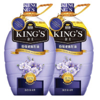 金龙鱼 KING'S 食用油 进口原料 亚麻籽油 4L*2