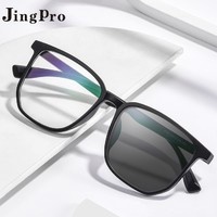 JingPro 镜邦 1.60较薄防蓝光变色镜片+时尚男女钛架/合金/TR镜框多款可选