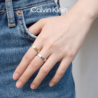 卡尔文·克莱恩 Calvin Klein 卡尔文·克莱 Calvin Klein Hook系列 KJ06MR040107 中性满天星镶水晶戒指7号 银色