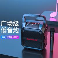 Newsmy 纽曼 无线蓝牙音箱手提便携式大音量家用低音炮户外广场舞音箱话筒