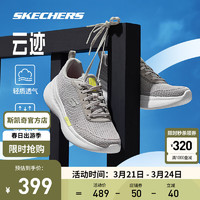 斯凯奇（Skechers）云迹2024女鞋跑步鞋高回弹透气舒适休闲运动鞋150221 灰色/多彩色/GYMT 36.5