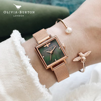 OLIVIA BURTON OliviaBurton手表女 ins女士手表 正品奢华女款石英表 礼物小绿表