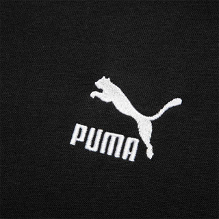 彪马（PUMA） 男女同款复古撞色宽松七分袖T恤 ARCHIVE PACK 622779 黑色-01 S(170/92A)