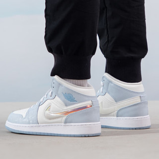 耐克（NIKE）大童女鞋 24春季AIR JORDAN 1 MID 运动鞋子耐磨比赛训练篮球鞋子 FQ9117-400 38.5