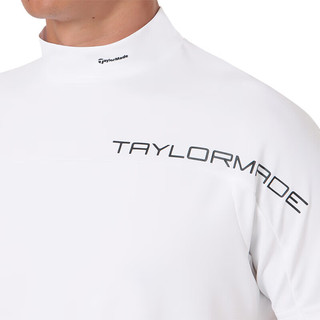 Taylormade泰勒梅高尔夫T恤2024服装夏季Block男士圆领休闲舒适户外短袖 M19502 白色 O(XL)