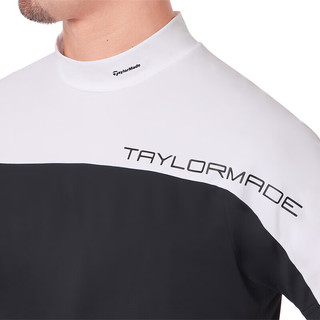 Taylormade泰勒梅高尔夫T恤2024服装夏季Block男士圆领休闲舒适户外短袖 M19503 黑色 2XO(XXXL)