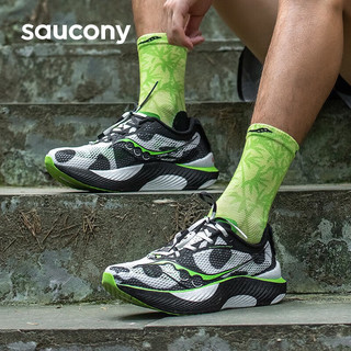 索康尼（SAUCONY）男鞋 2024春啡鹏3专业竞速跑鞋运动鞋缓震透气马拉松跑步鞋 啡鹏3/熊猫配色 41