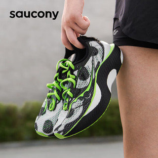 索康尼（SAUCONY）男鞋 2024春啡鹏3专业竞速跑鞋运动鞋缓震透气马拉松跑步鞋 啡鹏3/熊猫配色 45