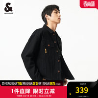 杰克琼斯 杰克·琼斯（JACK&JONES）男装牛仔外套 黑色牛仔E40预售3月22日发货 175/96A/M