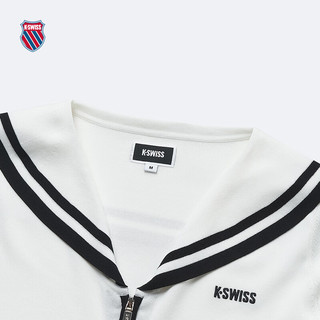 盖世威（K·SWISS）女外套 24夏季 休闲舒适透气针织外套 199916 115芡实白 S