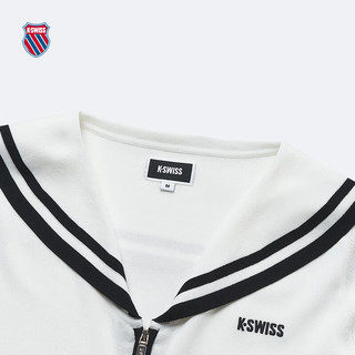盖世威（K·SWISS）女外套 24夏季 休闲舒适透气针织外套 199916 115芡实白 M
