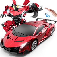 鲁咔贝卡遥控汽车男孩玩具兰博基尼赛车变形机器人