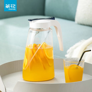 茶花（CHAHUA）冷水杯塑料家用果汁壶大容量杯子耐高温凉水杯茶壶凉水壶 欧式凉水壶 1600ml