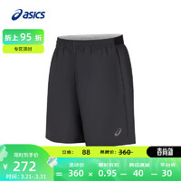亚瑟士ASICS运动短裤男子舒适透气反光夜跑运动裤 2011D071-001 黑色 XL