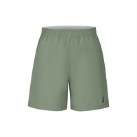 亚瑟士ASICS运动短裤男子舒适透气反光夜跑运动裤 2011D071-001 军绿色 L