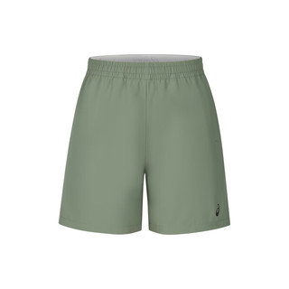 亚瑟士ASICS运动短裤男子舒适透气反光夜跑运动裤 2011D071-001 军绿色 XL