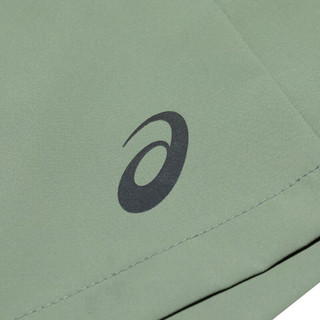 亚瑟士ASICS运动短裤男子舒适透气反光夜跑运动裤 2011D071-001 军绿色 XL