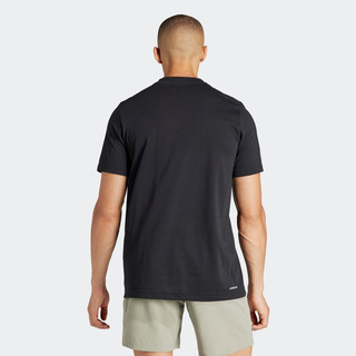 adidas澳洲网球大满贯系列运动上衣短袖T恤男阿迪达斯 黑色 A/L