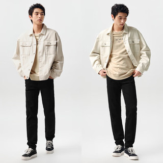 森马（Semir）牛仔长裤男2024春季小脚裤经典基础休闲日常通勤裤子109124124101 牛仔黑98301 42