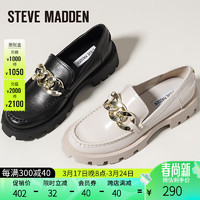 STEVE MADDEN/思美登时尚新款粗跟圆头一脚蹬休闲乐福鞋女 MIX UP