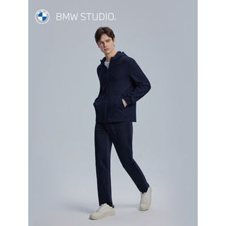 BMW Studio宝马studio 2024年春夏男装纯羊毛舒适针织休闲裤 NAVY 34