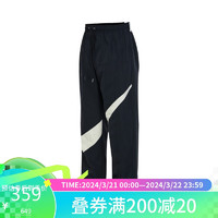 NIKE 耐克 男子运动裤SWOOSH WVN PANT运动服FB7881-010 黑色 XL码