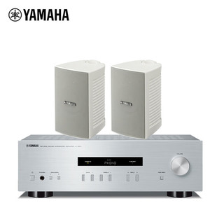 YAMAHA 雅马哈 A-S201+NS-AW194 音响音箱 壁挂会议音响套装 HIFI功放套装 音箱白色