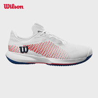 威尔胜（Wilson）24年网球鞋成人KAOS SWIFT疾速系列男款专业运动网球鞋 WRS332260-经典白 US 7.0