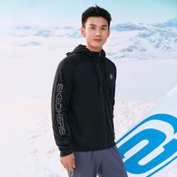 SKECHERS 斯凯奇 秋冬男式外套针织连帽外套保暖训练运动外套男P423M102