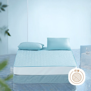 水星家纺软床垫宿舍单人薄床垫子褥子软床垫保护垫凉感防水床护垫