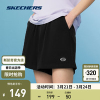 斯凯奇（Skechers）短款女2024春舒适休闲裤子百搭柔软弹性运动裤头 L224W043 女款-