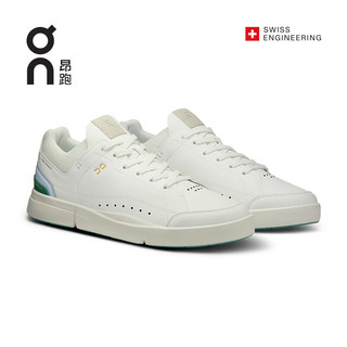 On昂跑×费德勒特别合作 THE ROGER Centre Court 2 男款运动休闲 White/Green 白色/绿色 40