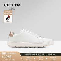 GEOX杰欧适女鞋2024春夏舒适休闲鞋SPHERICA ECUB-1 D45WEA 白色/浅金色C1327 3
