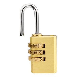 奥本 密码铜挂锁 箱包锁 宿舍健身房储物柜门锁 工具箱腰圆密码锁201