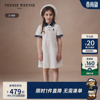 Teenie Weenie Kids小熊童装24夏季女童户外风柔软凉感连衣裙 象牙白 110cm