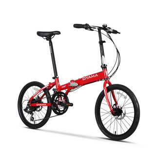 欧亚马 OYAMA折叠自行车20寸12速铝合金折叠车架男女款天际-M500D 黑色